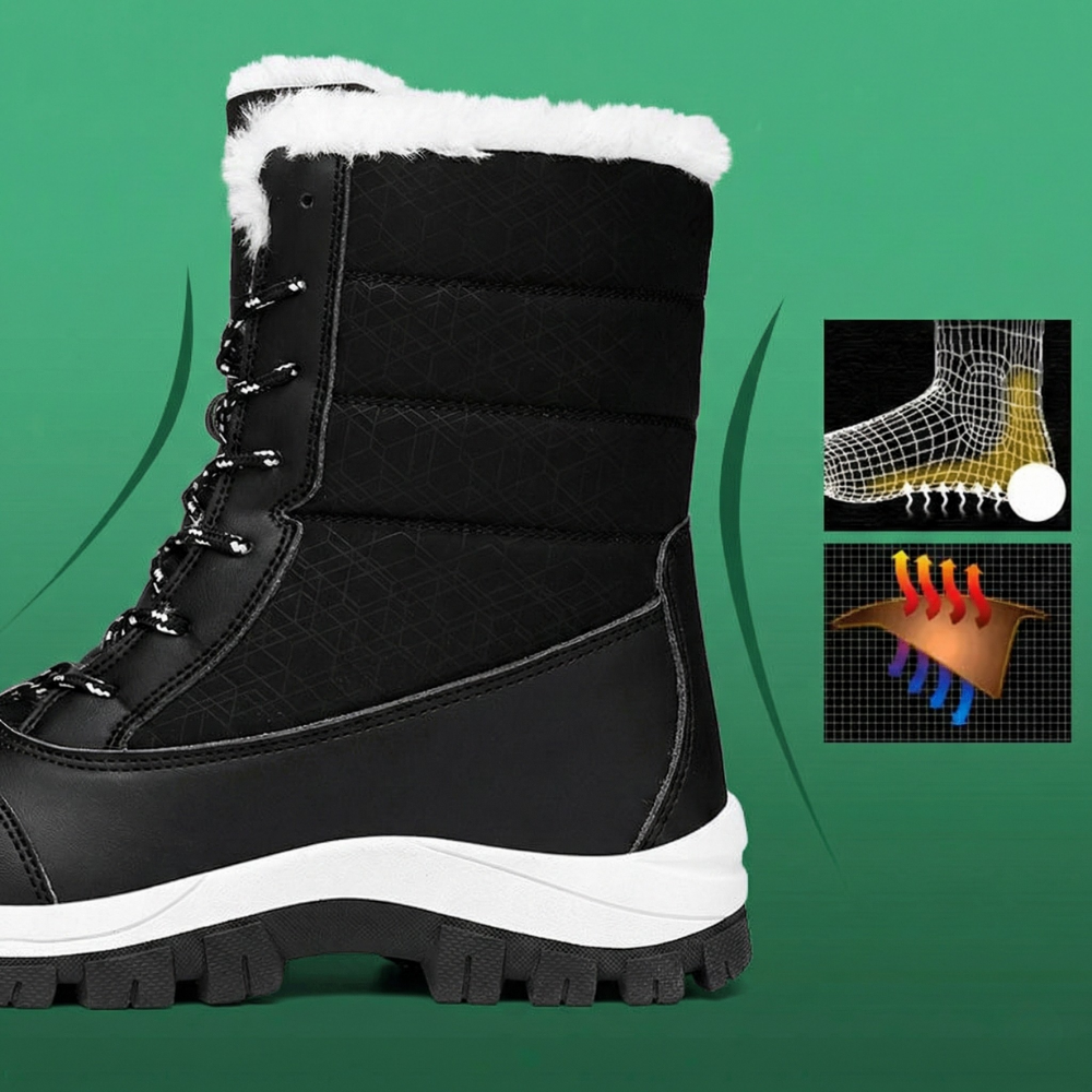 Fjella™ Saappaat – Tyylikkäät ja lämpimät naisten talvisaappaat