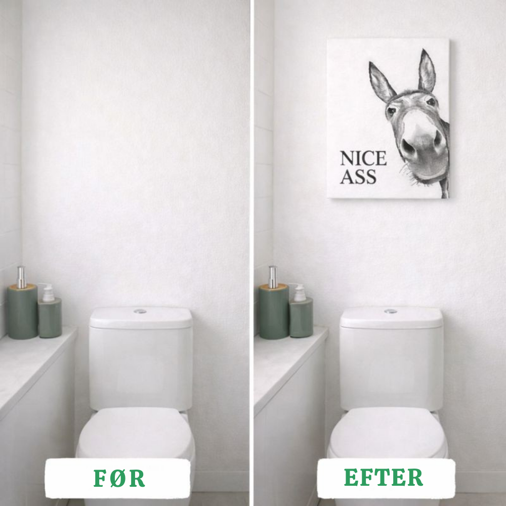 VeikeäAasi™ – Hauska Aasi -kylpyhuonetaulu