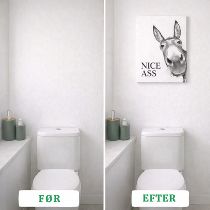 VeikeäAasi™ – Hauska Aasi -kylpyhuonetaulu