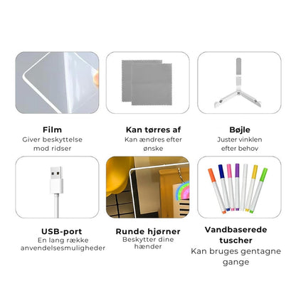 ValoPiirto™️ - Valoa hohtava piirustustaulu luovaan leikkiin.