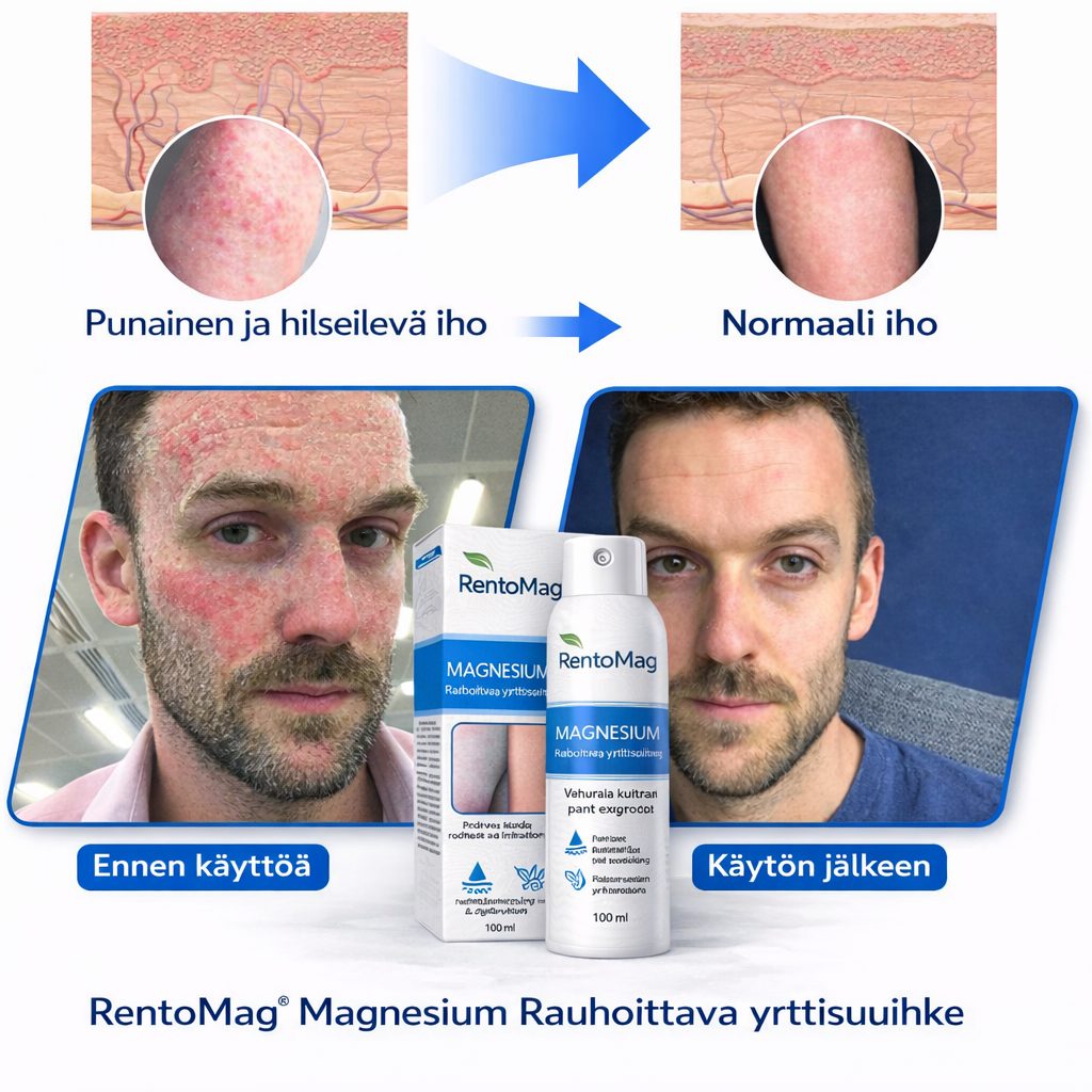 RentoMag™ – Magnesiumsuihke herkälle ja ärtyneelle iholle