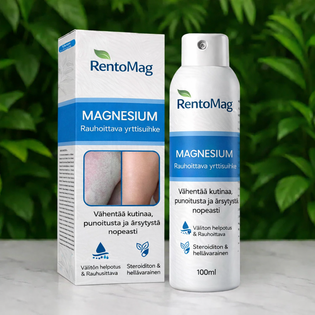 RentoMag™ – Magnesiumsuihke herkälle ja ärtyneelle iholle