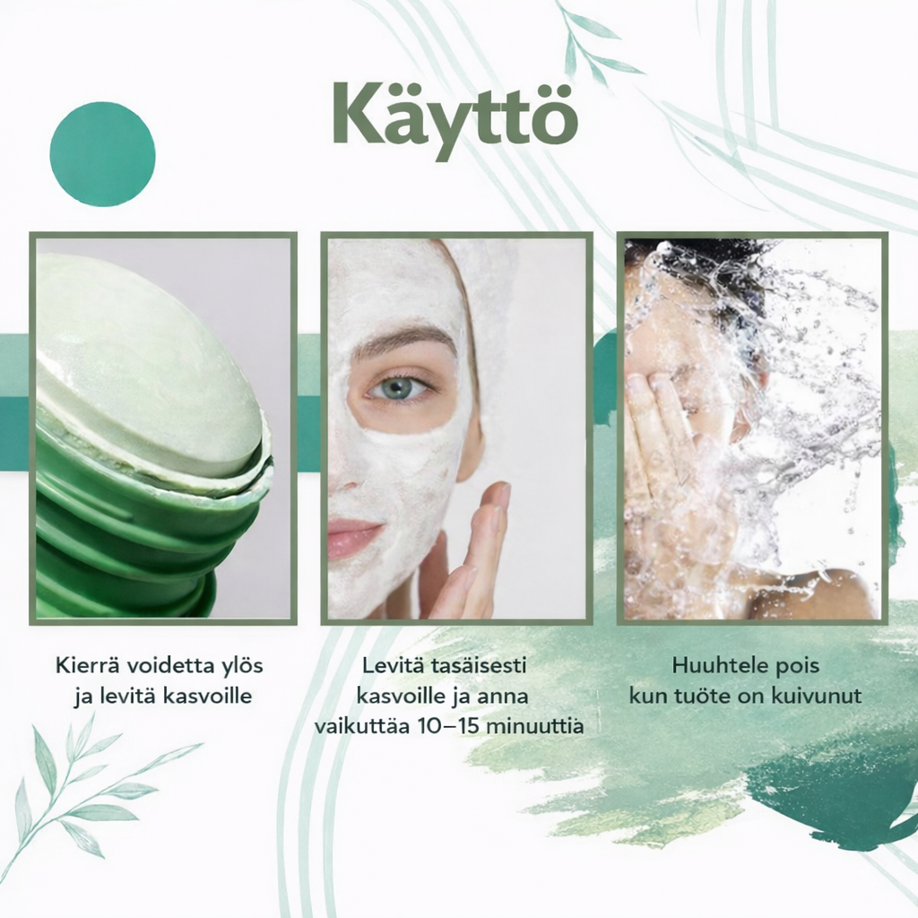 PureNord™ – Kiinteä kasvojenpuhdistaja vihreällä teellä syvään huokosten puhdistukseen