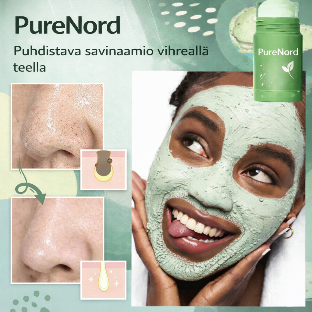 PureNord™ – Kiinteä kasvojenpuhdistaja vihreällä teellä syvään huokosten puhdistukseen