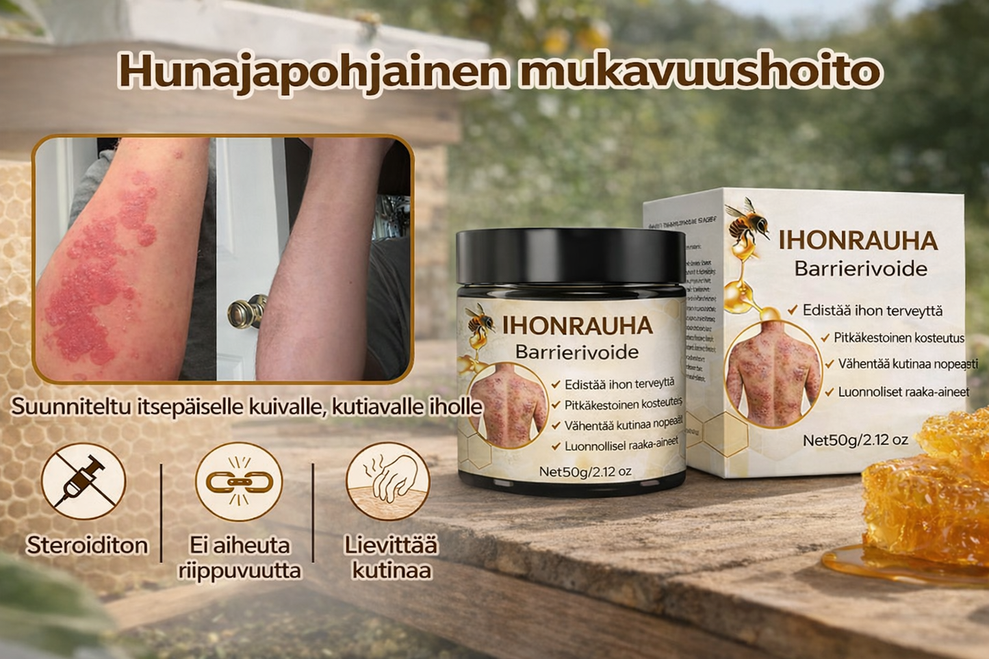 Ihonrauha™ – Uudistava voide kuivalle ja herkälle iholle