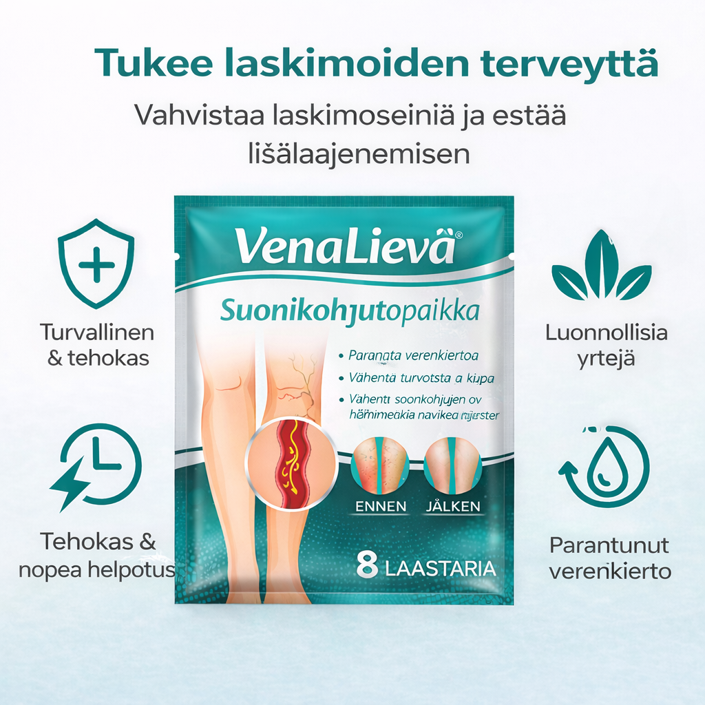 VenaLievä™ – Mikroneulalaastari raskaiden jalkojen ja suonten tueksi