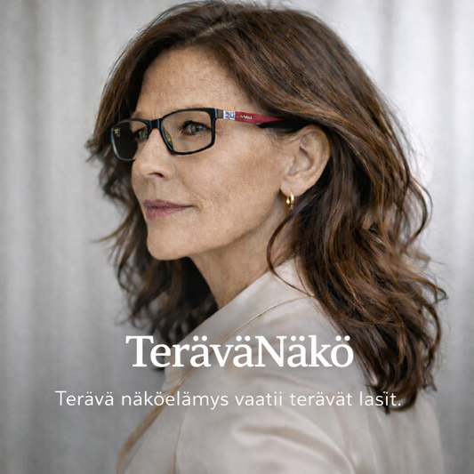 TeräväNäkö™ - Vakaat lukulasit kevyellä kehyksellä ja bifokaalisilla linsseillä