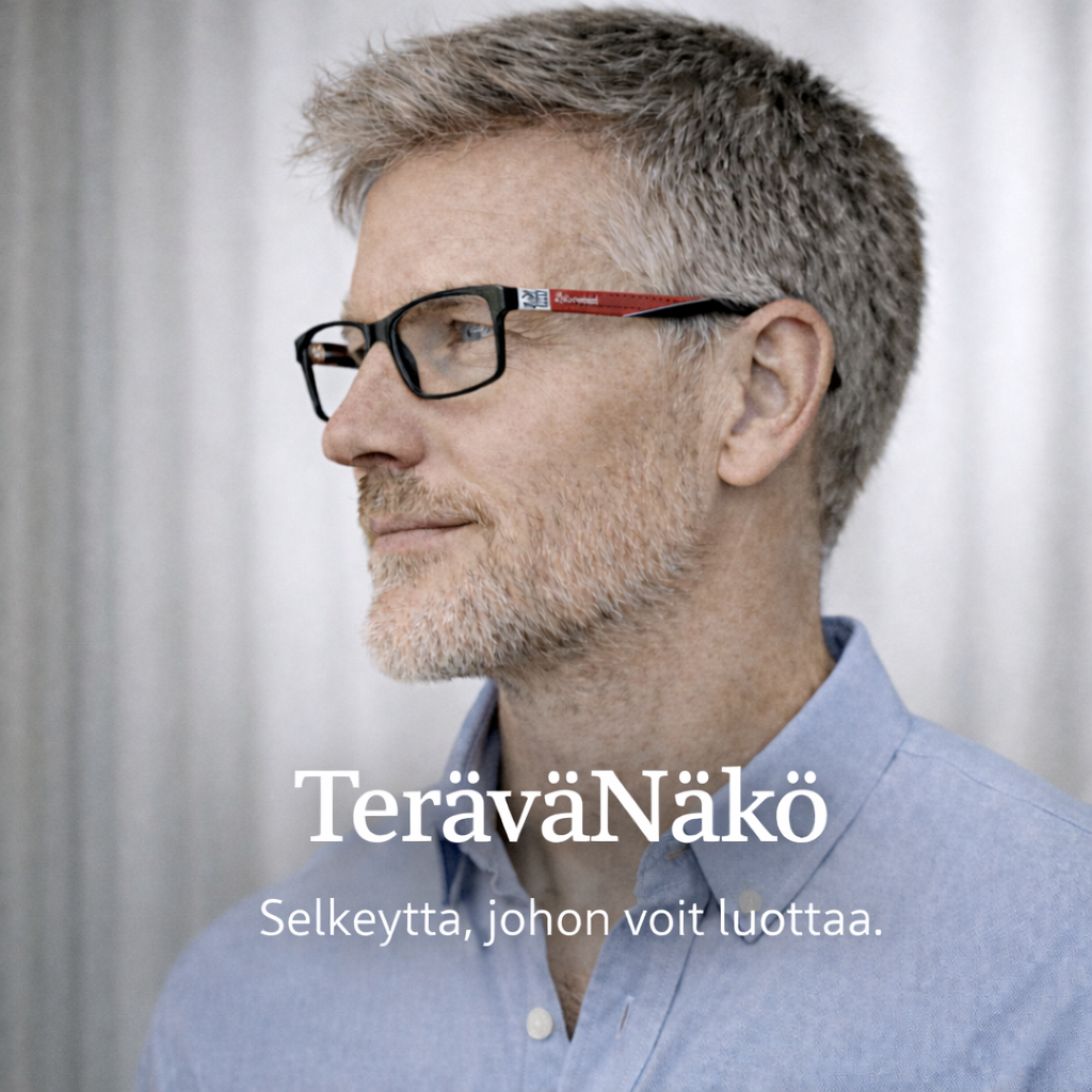 TeräväNäkö™ - Vakaat lukulasit kevyellä kehyksellä ja bifokaalisilla linsseillä