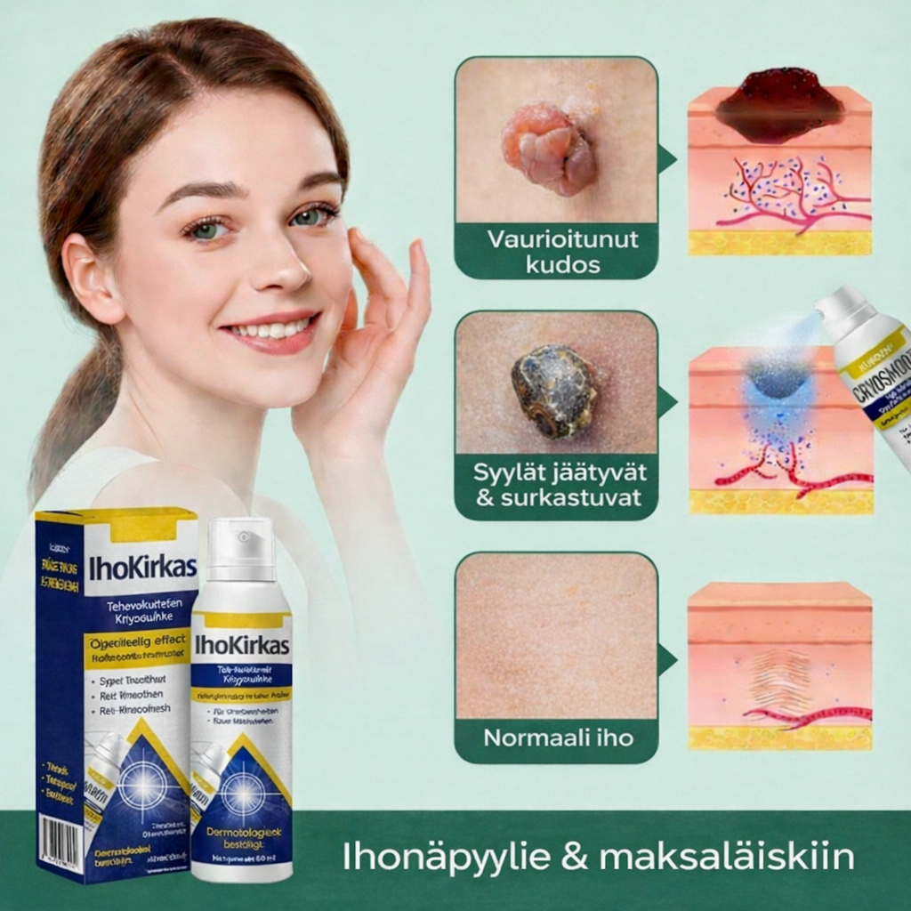 IhoKirkas™ ChillErase – täsmällisesti viilentävä suihke sileämmälle iholle