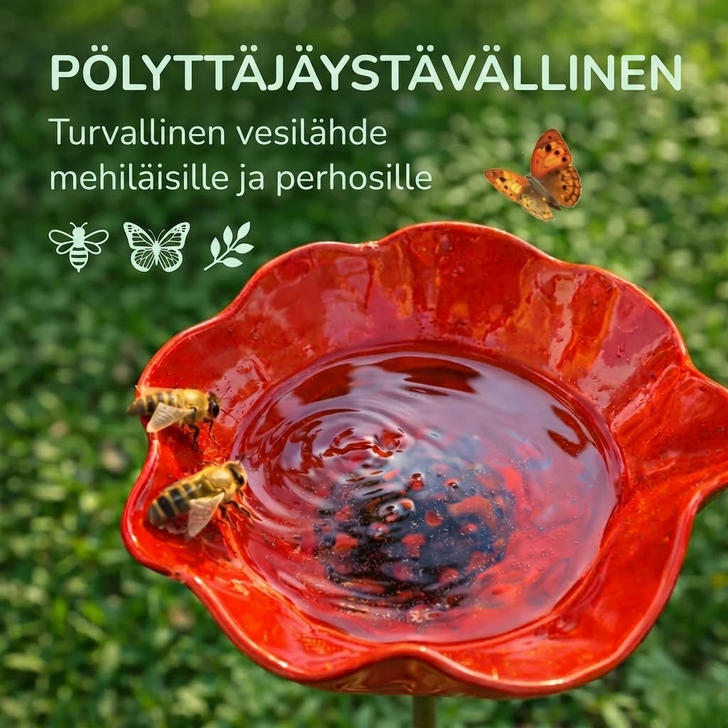 AviFlora™ – Botaninen Juoma-allas Linnuille, Mehiläisille ja Perhosille